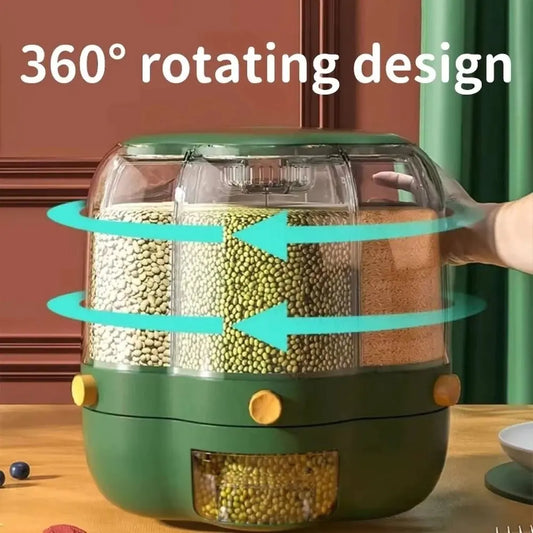 360° Rotating Grains Food Dispenser